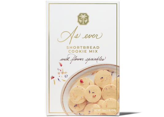 Shortbread cookies mix front of box